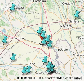 Mappa Via Vercelli, 13010 Caresanablot VC, Italia (20.6465)