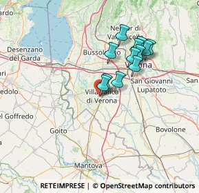 Mappa Via Muraglie, 37069 Villafranca di Verona VR, Italia (11.5325)