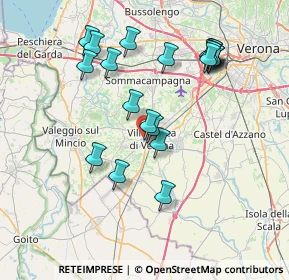 Mappa Via Muraglie, 37069 Villafranca di Verona VR, Italia (7.509)