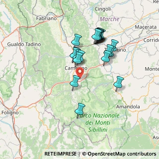 Mappa Frazione Sentino, 62032 Camerino MC, Italia (13.557)