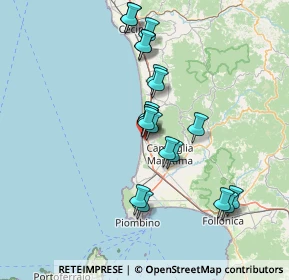 Mappa Via Aurelia Sud, 57027 San Vincenzo LI, Italia (13.201)