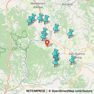 Mappa Località Casato, 53024 Montalcino SI, Italia (7.69083)