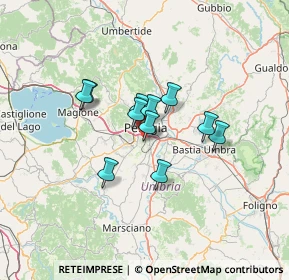 Mappa Via della Bietola, 06126 Perugia PG, Italia (9.43455)