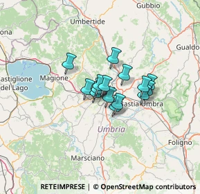 Mappa Via della Bietola, 06126 Perugia PG, Italia (7.85667)
