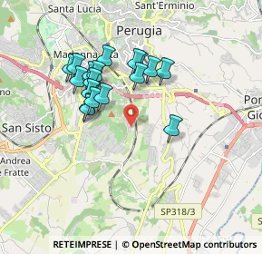 Mappa Via della Bietola, 06126 Perugia PG, Italia (1.60167)