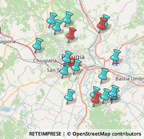 Mappa Via della Bietola, 06126 Perugia PG, Italia (8.18)