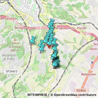 Mappa Strada Madonna delle Grazie, 06126 Perugia PG, Italia (0.564)