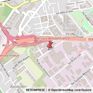 Mappa Via Bruno Colli, 42, 06135 Perugia, Perugia (Umbria)