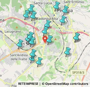 Mappa Via Settevalli, 06100 Perugia PG, Italia (2.0335)