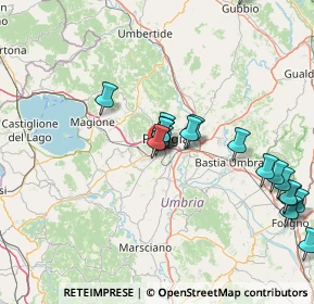 Mappa Via Settevalli, 06100 Perugia PG, Italia (17.34833)