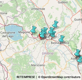 Mappa Via Settevalli, 06100 Perugia PG, Italia (14.05273)