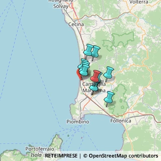 Mappa Via Azzurri d'Italia, 57027 San Vincenzo LI, Italia (6.87)