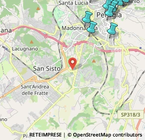 Mappa 06129 Perugia PG, Italia (3.51545)