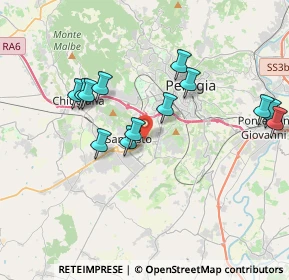 Mappa Via G. Dottori, 06128 Perugia PG, Italia (3.79385)