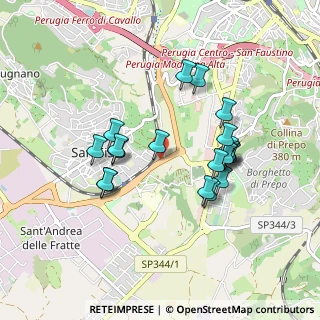Mappa Via G. Dottori, 06128 Perugia PG, Italia (0.844)