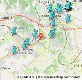 Mappa Via G. Dottori, 06128 Perugia PG, Italia (2.633)