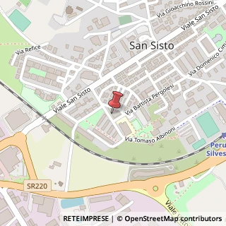 Mappa Via Tomaso Albinoni, 46, 06132 Perugia, Perugia (Umbria)