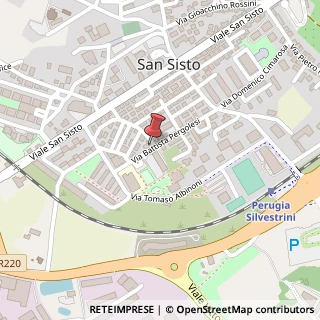 Mappa Via Giovanni Battista Pergolesi, 6, 06132 Perugia, Perugia (Umbria)