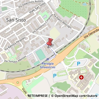 Mappa Via Gaetano Donizetti, 91 H, 06132 Perugia, Perugia (Umbria)