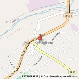 Mappa Via Mario Luciani, 11, 63839 Servigliano, Fermo (Marche)