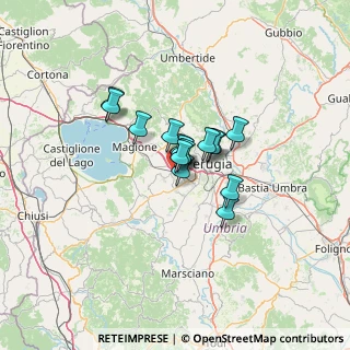 Mappa Via Giorgio Amendola, 06073 Perugia PG, Italia (7.706)