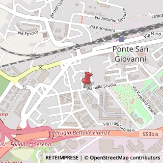 Mappa Via della Scuola,  59, 06087 Perugia, Perugia (Umbria)
