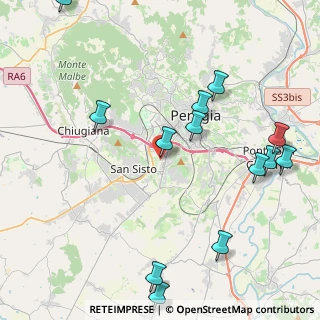Mappa Via Angelo Morettini, 06128 Perugia PG, Italia (5.38692)
