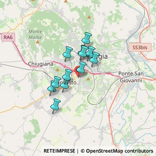 Mappa Via Angelo Morettini, 06128 Perugia PG, Italia (2.53417)