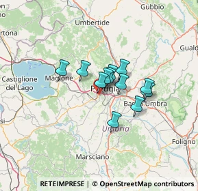 Mappa Via Angelo Morettini, 06128 Perugia PG, Italia (8.48833)