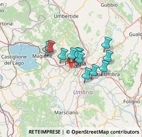 Mappa Via Angelo Morettini, 06128 Perugia PG, Italia (8.97833)