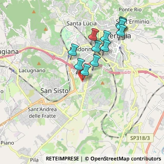Mappa Via Angelo Morettini, 06128 Perugia PG, Italia (1.93583)