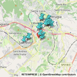 Mappa Via Angelo Morettini, 06128 Perugia PG, Italia (1.4185)