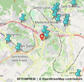 Mappa Via Angelo Morettini, 06128 Perugia PG, Italia (2.65846)