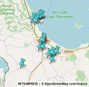 Mappa Via Zona Industriale Pucciarelli, 06061 Castiglione del Lago PG, Italia (3.202)