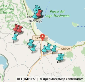 Mappa Via Zona Industriale Pucciarelli, 06061 Castiglione del Lago PG, Italia (4.2785)