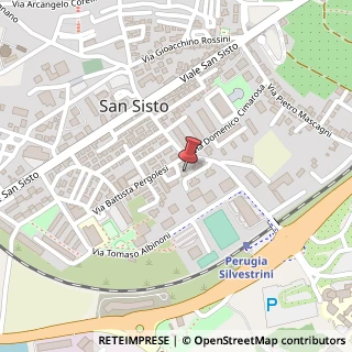 Mappa Via Gaetano Donizetti, 63, 06132 Perugia, Perugia (Umbria)