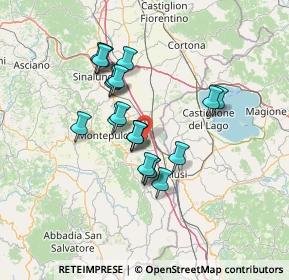 Mappa Via di Argiano, 53045 Montepulciano SI, Italia (11.558)
