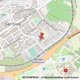 Mappa Via Gaetano Donizetti, 115, 06132 Perugia, Perugia (Umbria)