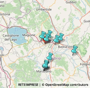 Mappa Via Vincenzo Bellini, 06132 Perugia PG, Italia (11.26)