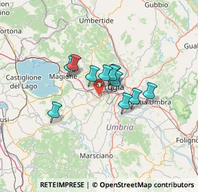 Mappa Via Vincenzo Bellini, 06132 Perugia PG, Italia (8.99636)
