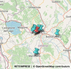 Mappa Via Vincenzo Bellini, 06132 Perugia PG, Italia (6.06769)