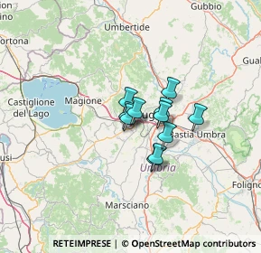 Mappa Via Vincenzo Bellini, 06132 Perugia PG, Italia (7.40364)