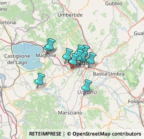 Mappa Via Vincenzo Bellini, 06132 Perugia PG, Italia (7.78364)