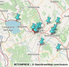 Mappa Via Vincenzo Bellini, 06132 Perugia PG, Italia (13.16583)