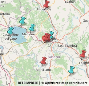 Mappa Via Vincenzo Bellini, 06132 Perugia PG, Italia (18.17636)