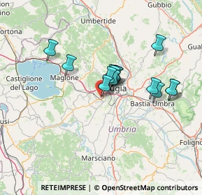 Mappa Via Vincenzo Bellini, 06132 Perugia PG, Italia (11.08571)