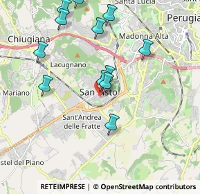 Mappa Via Vincenzo Bellini, 06132 Perugia PG, Italia (2.44143)