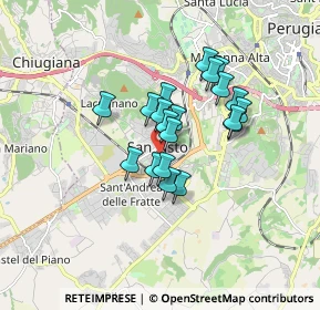 Mappa Via Vincenzo Bellini, 06132 Perugia PG, Italia (1.2775)
