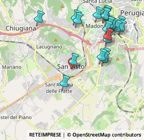 Mappa Via Vincenzo Bellini, 06132 Perugia PG, Italia (2.4745)