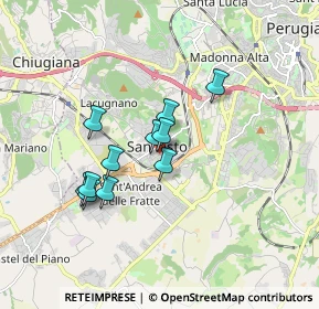 Mappa Via Vincenzo Bellini, 06132 Perugia PG, Italia (1.43727)